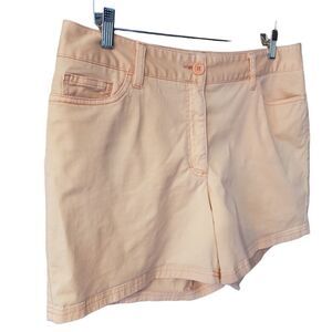 Covington Stretch Women's Shorts Orange Pockets Cotton Blend 4.5" Inseam